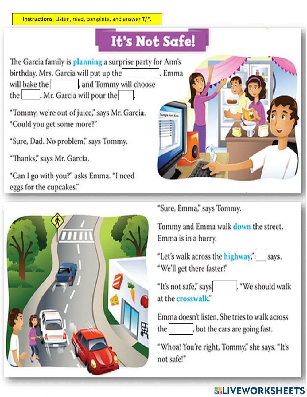 Listening and Reading Comprehension Will