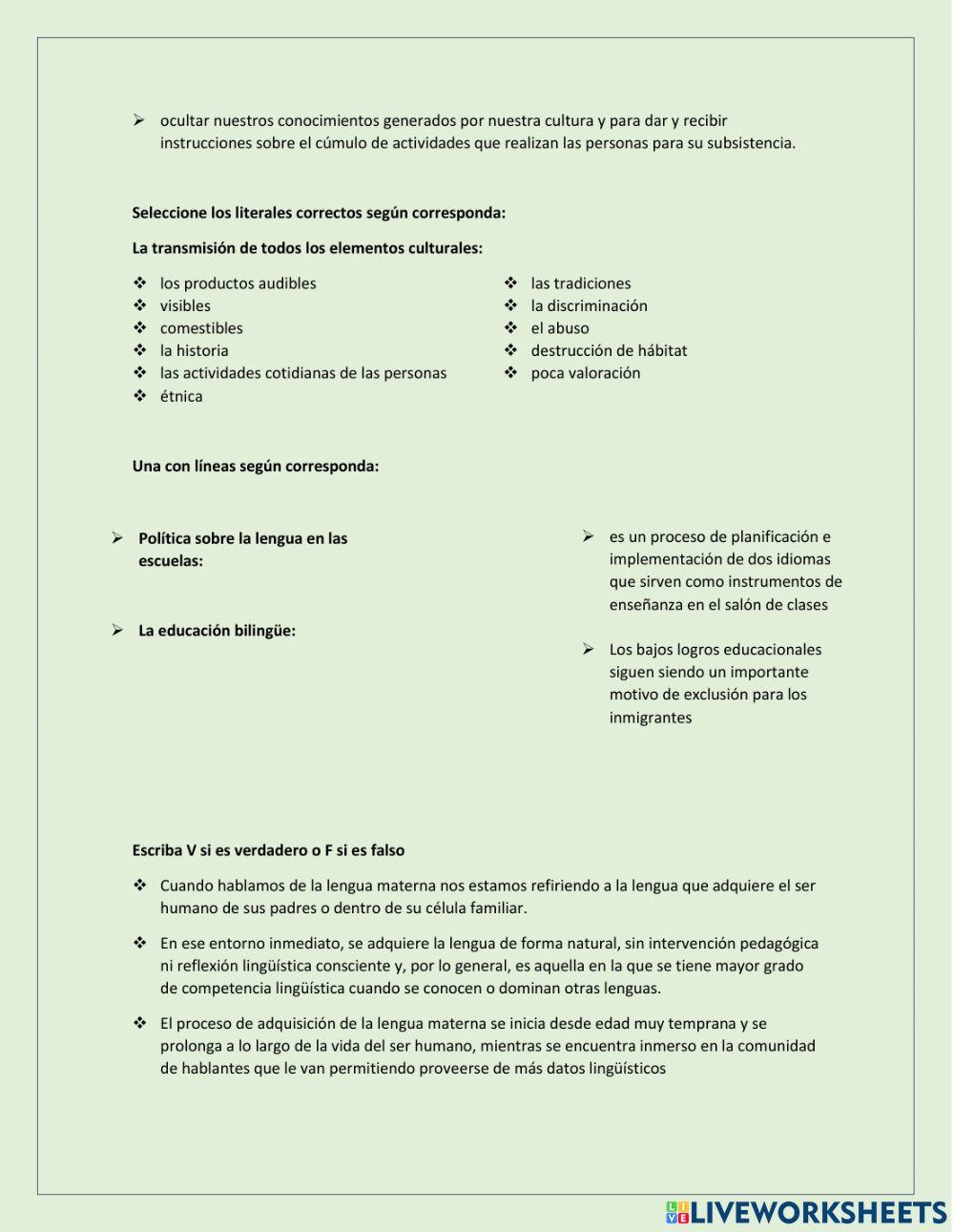 La lengua como instrumento cultural