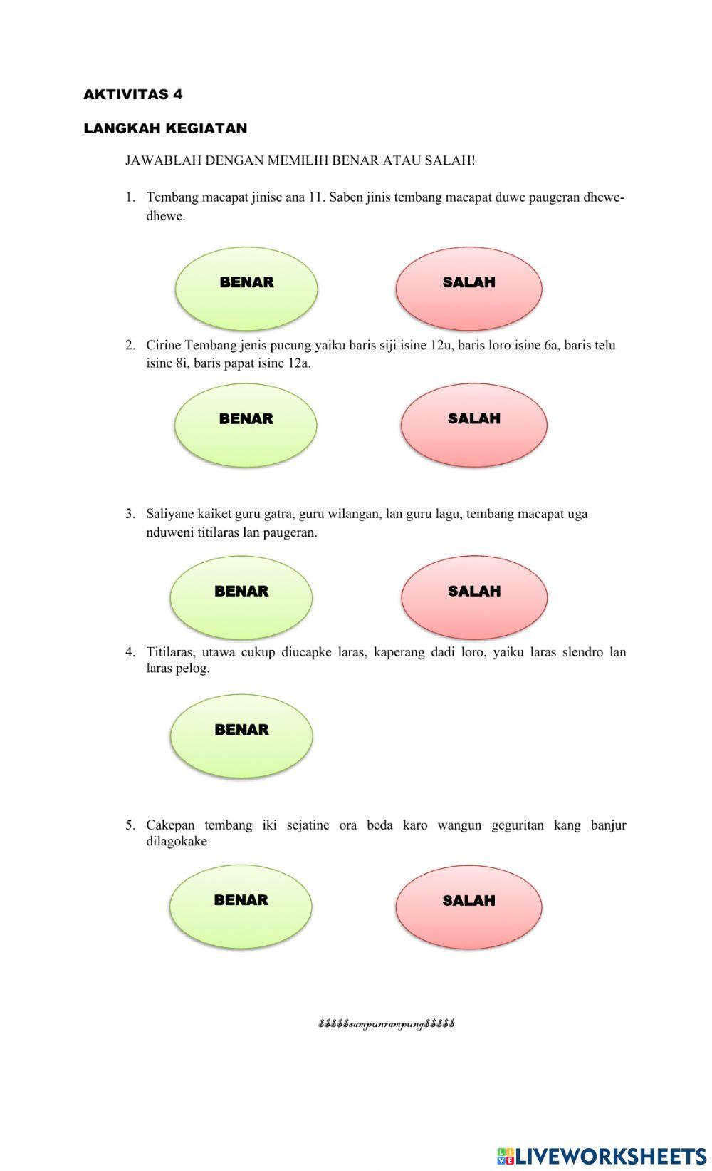 E-LKPD Tembang Macapat