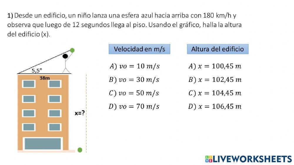 Tiro vertical hacia arriba