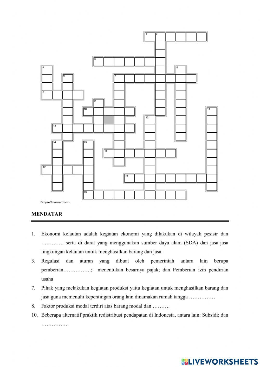 Crossword Puzzle
