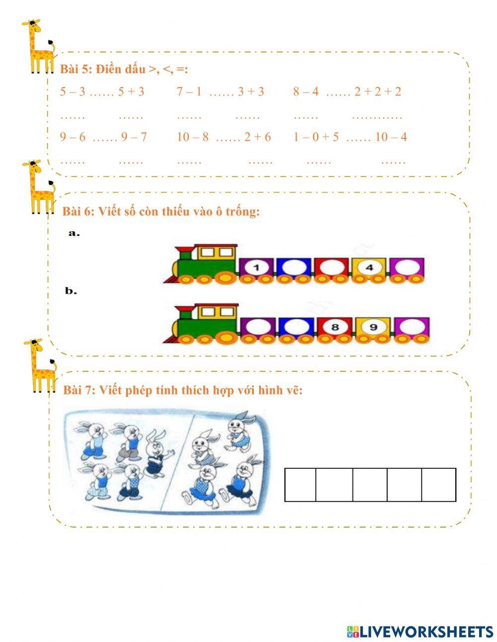 Ôn Toán cuối kì 1