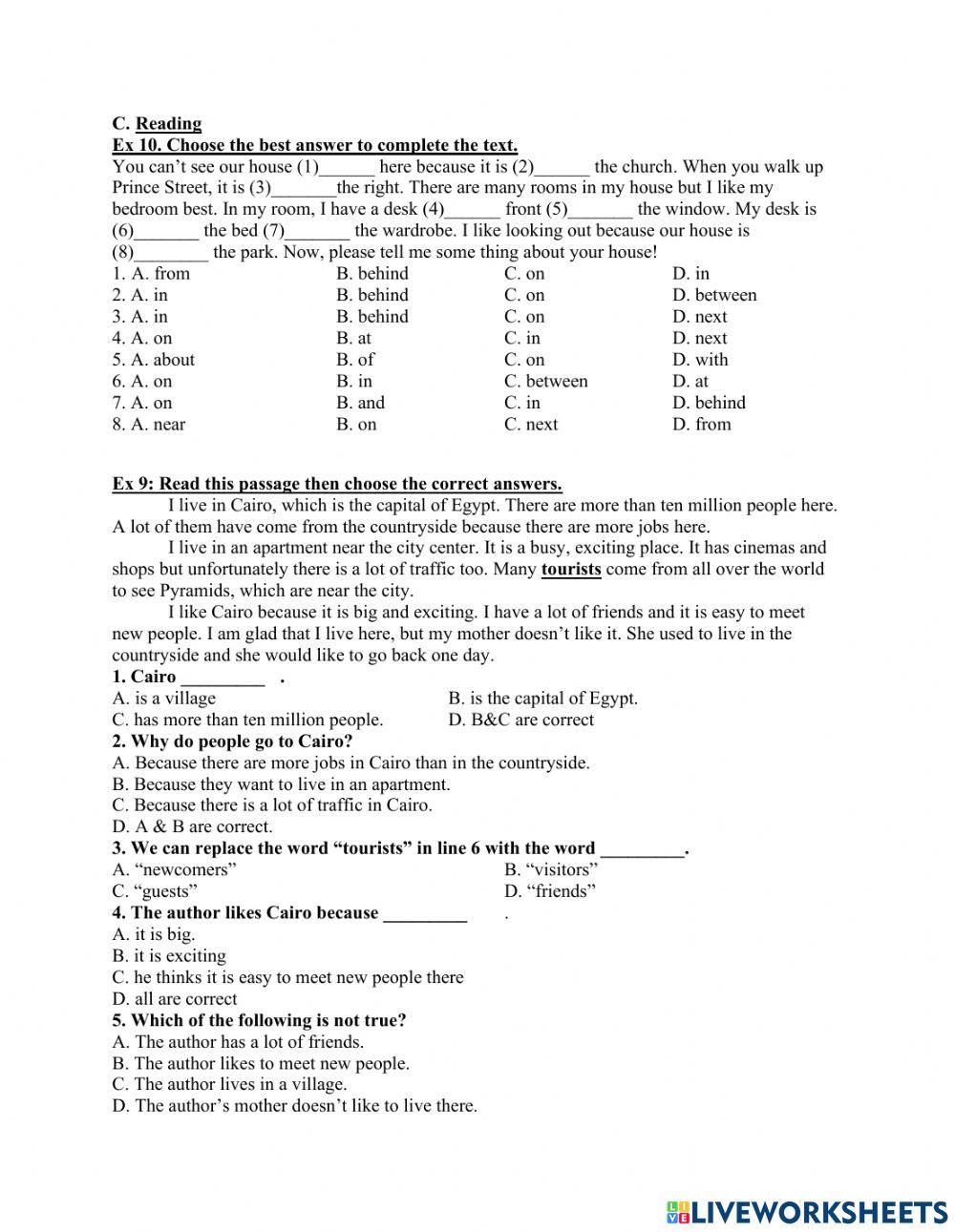 E6 Revision for the first term test