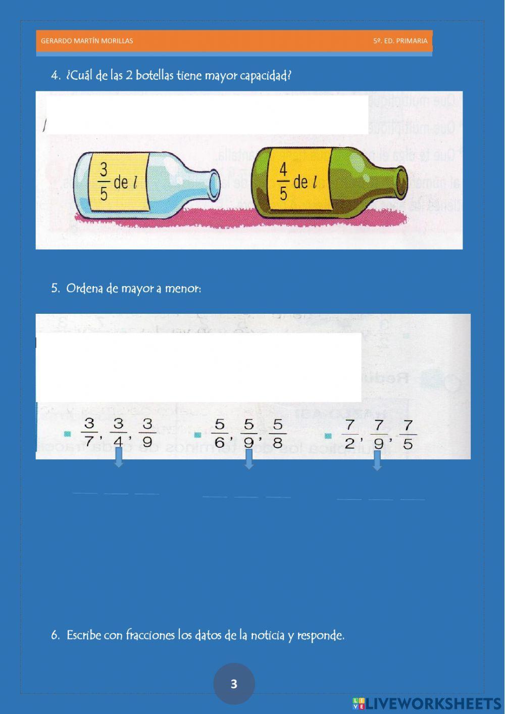 Numeración. Ficha 12.