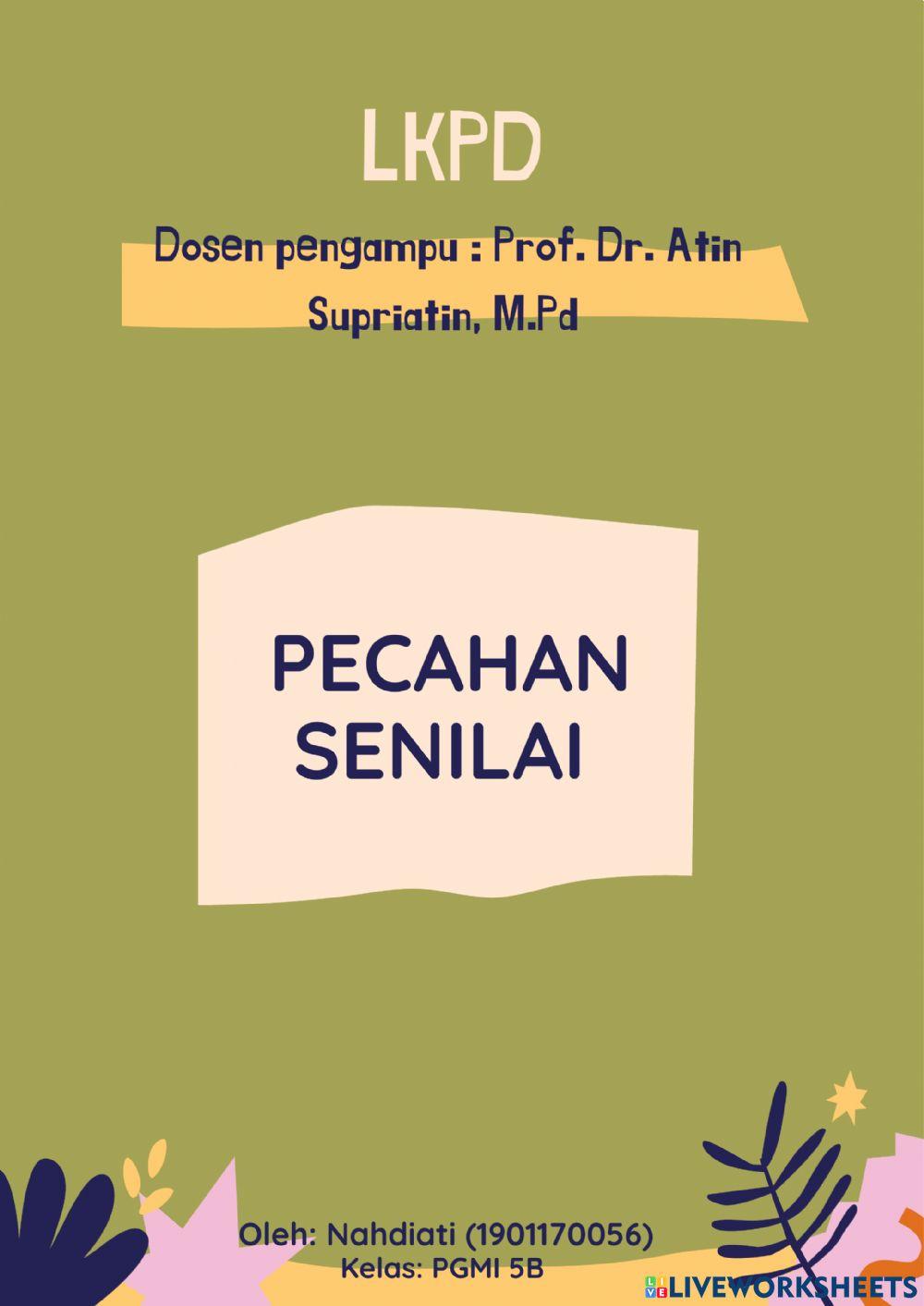 Pecahan Senilai