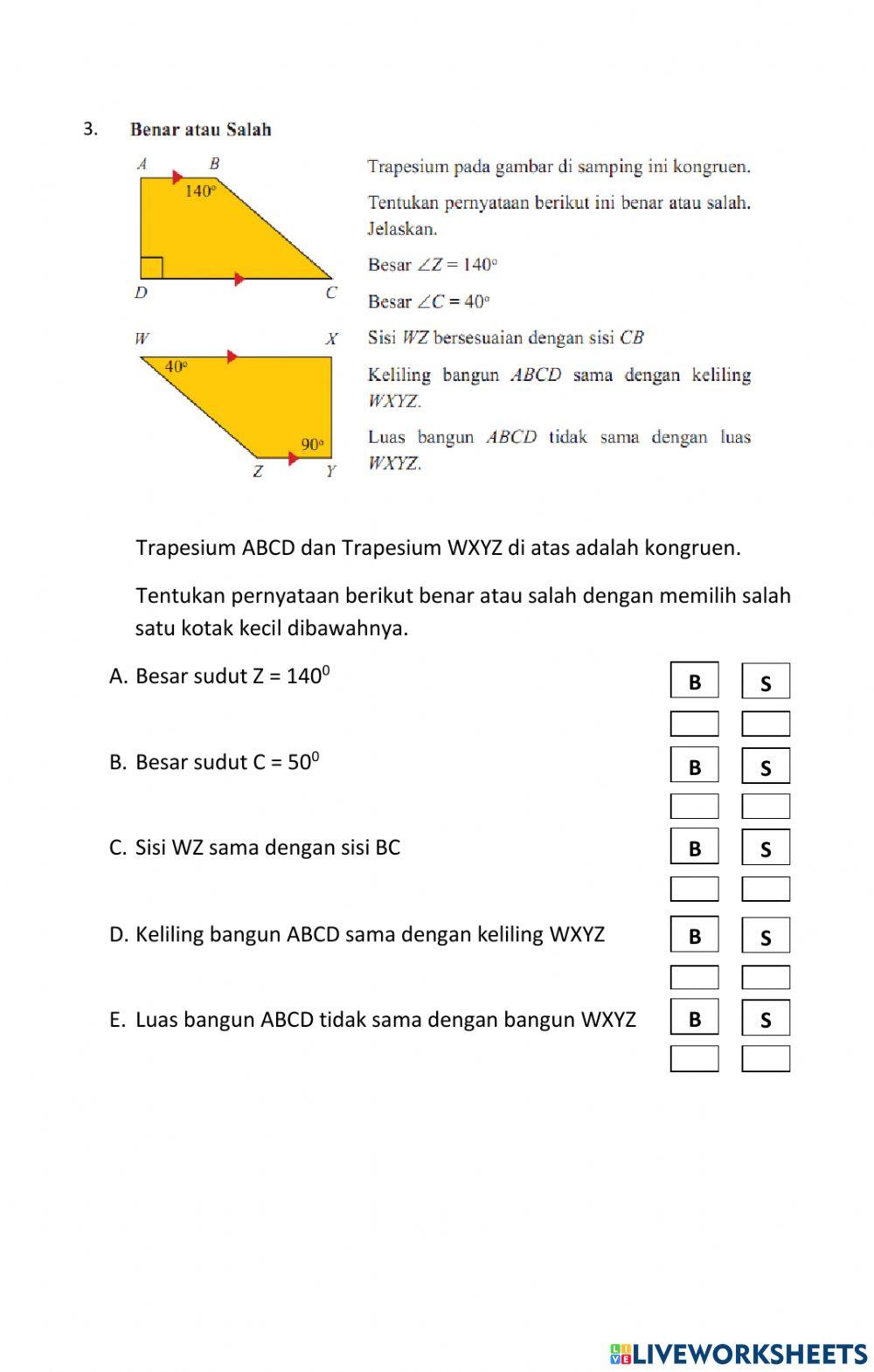 Kekongruenan bangun datar
