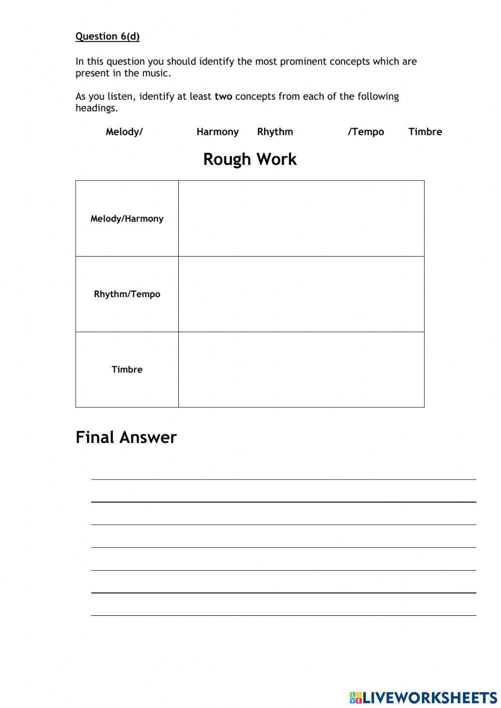 Higher grid question 6