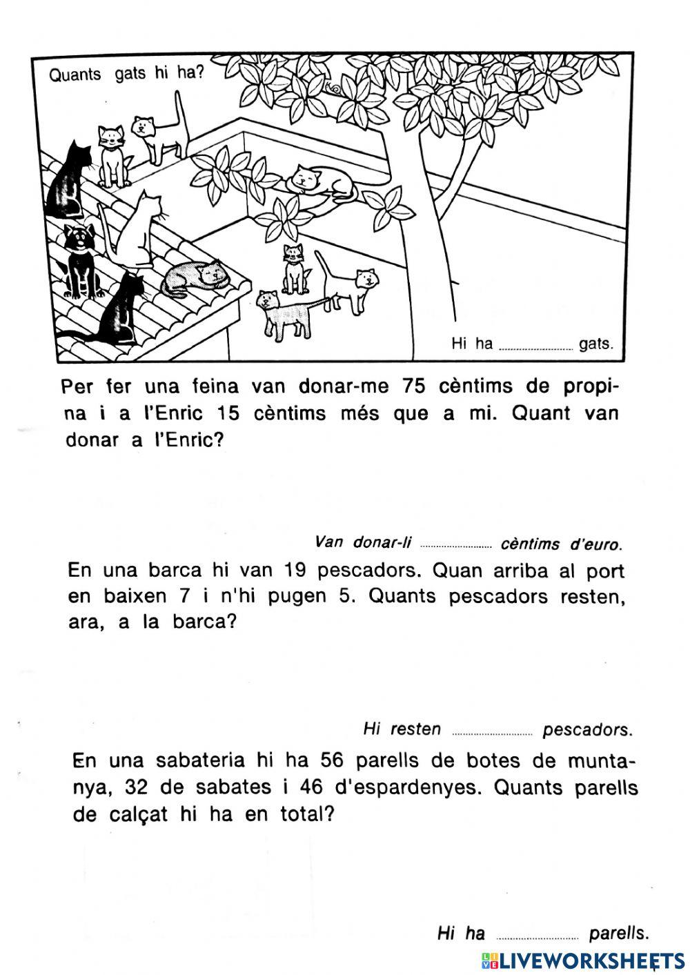Problemes sumes i restes