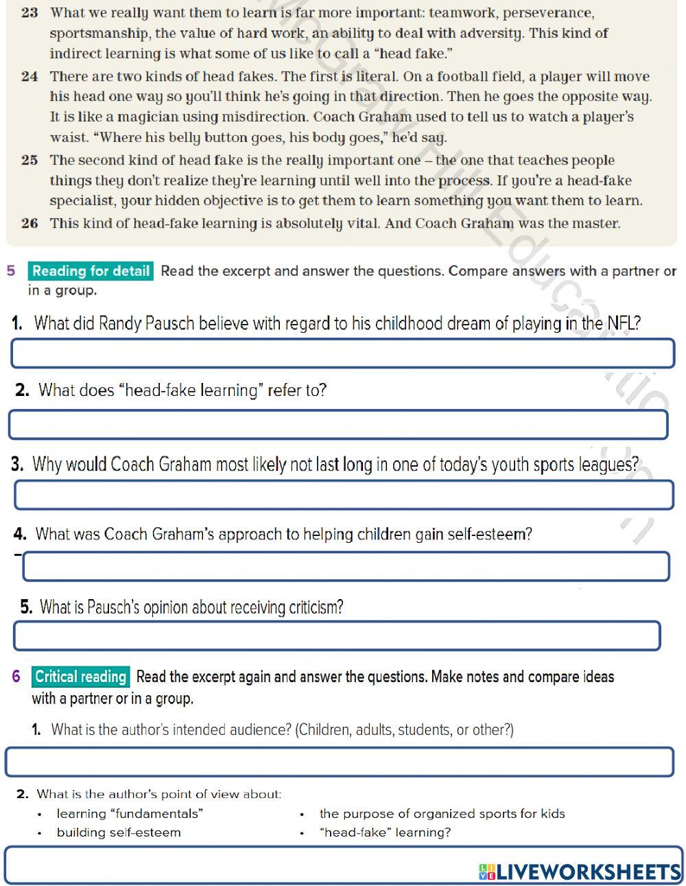 I Never Made it to the NFL