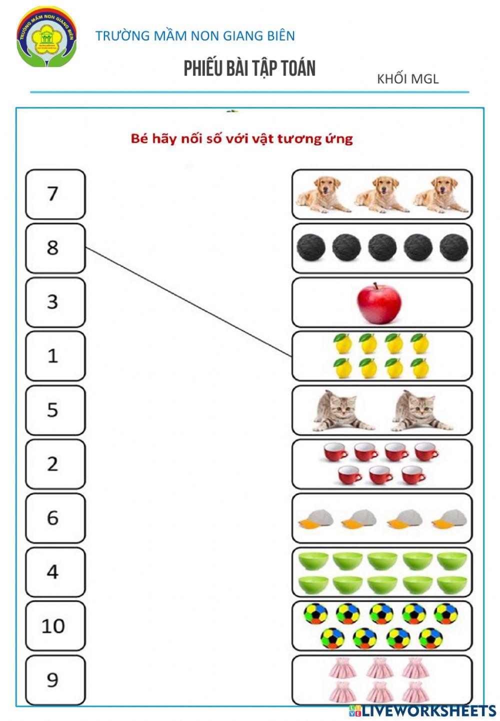 Ôn luyện trong phạm vi 10