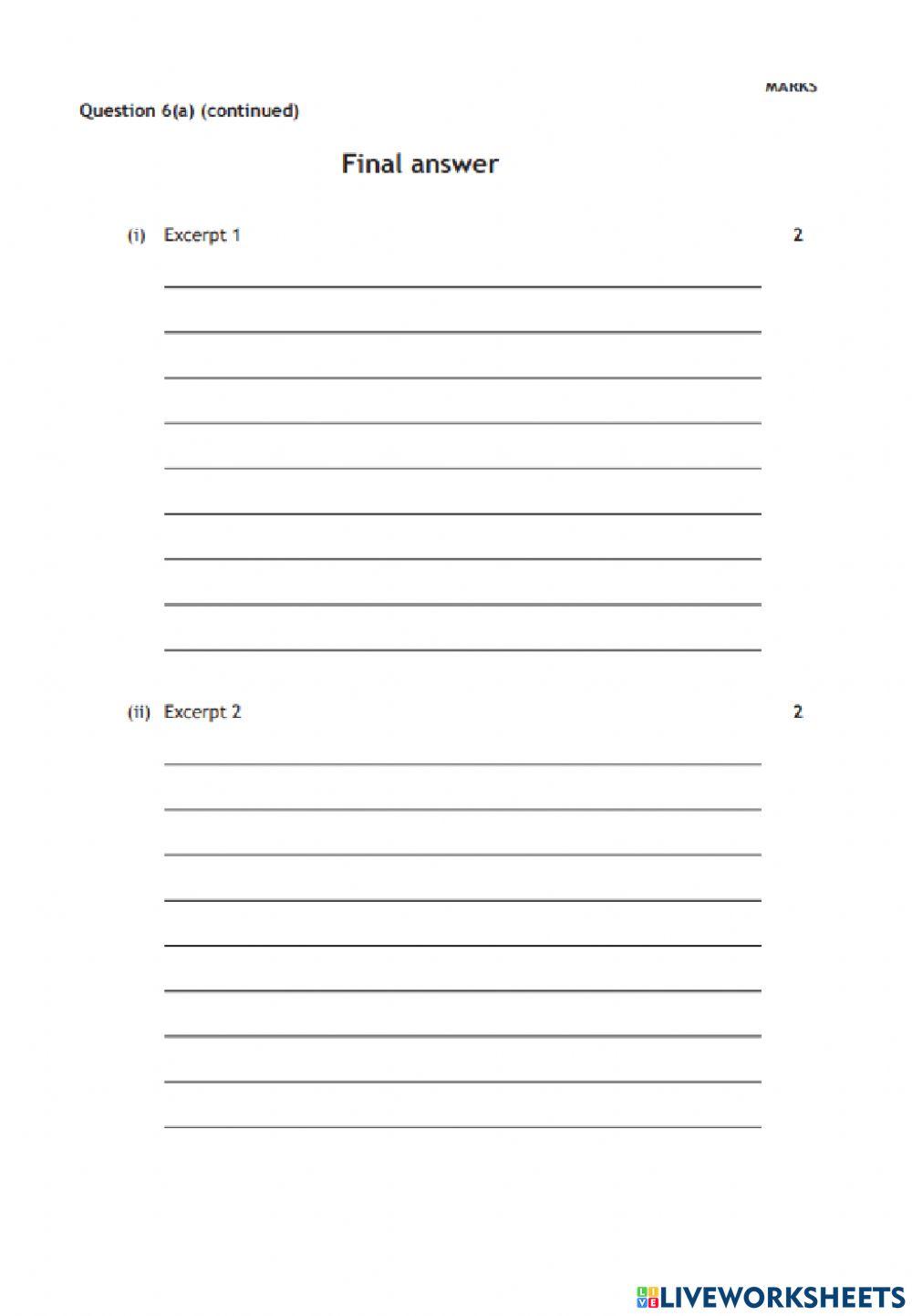 Adv Higher q 6 practice 2