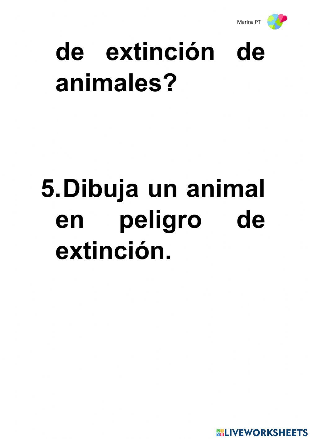 8. Animales en peligro de extinción
