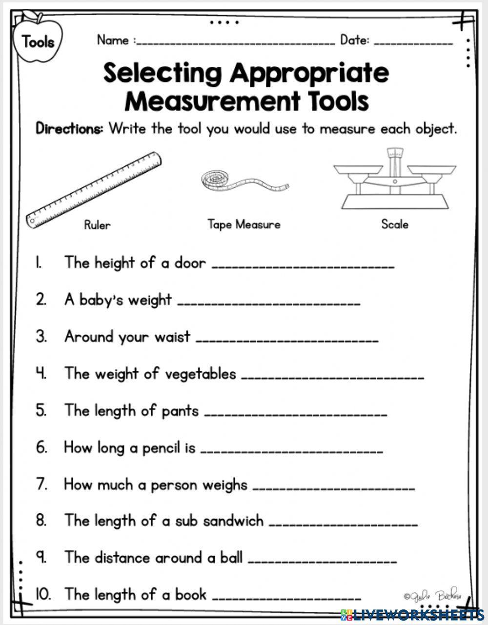 Selecting Appropriate Measurement Tool -1