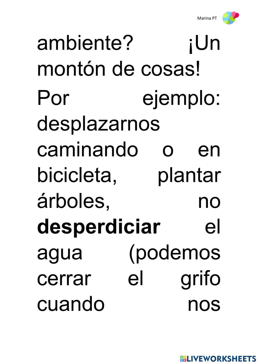 10. Cuidemos el medio ambiente