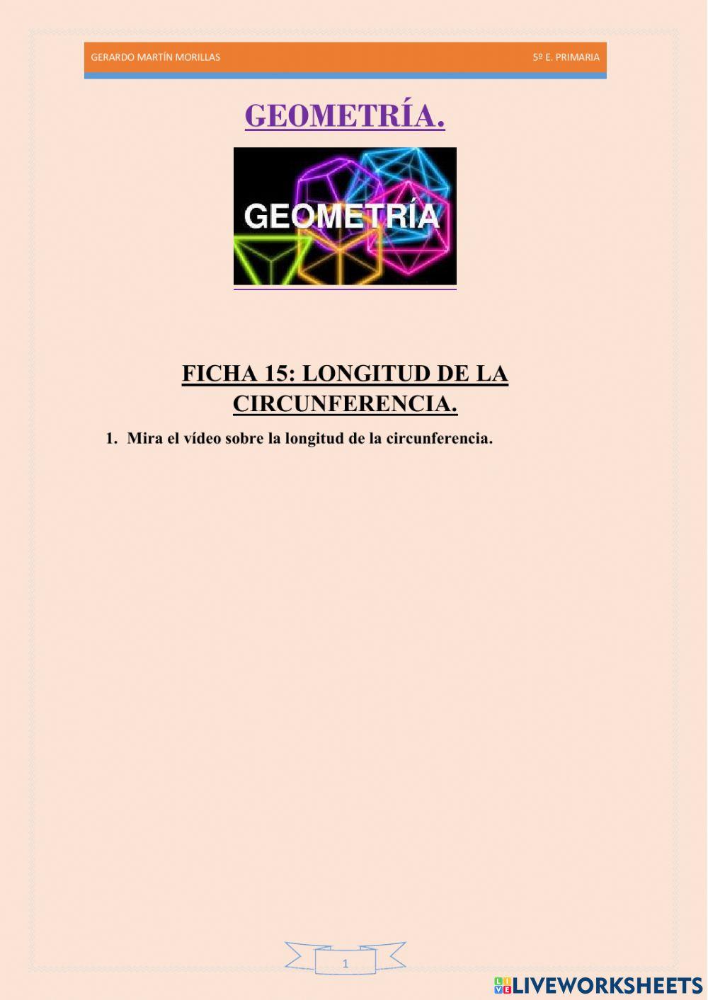 Geometría. Ficha 15.
