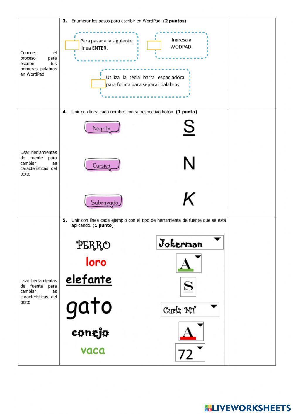Evaluación de Computación de Segundo Grado del Segundo Parcial del Segundo Quimestre