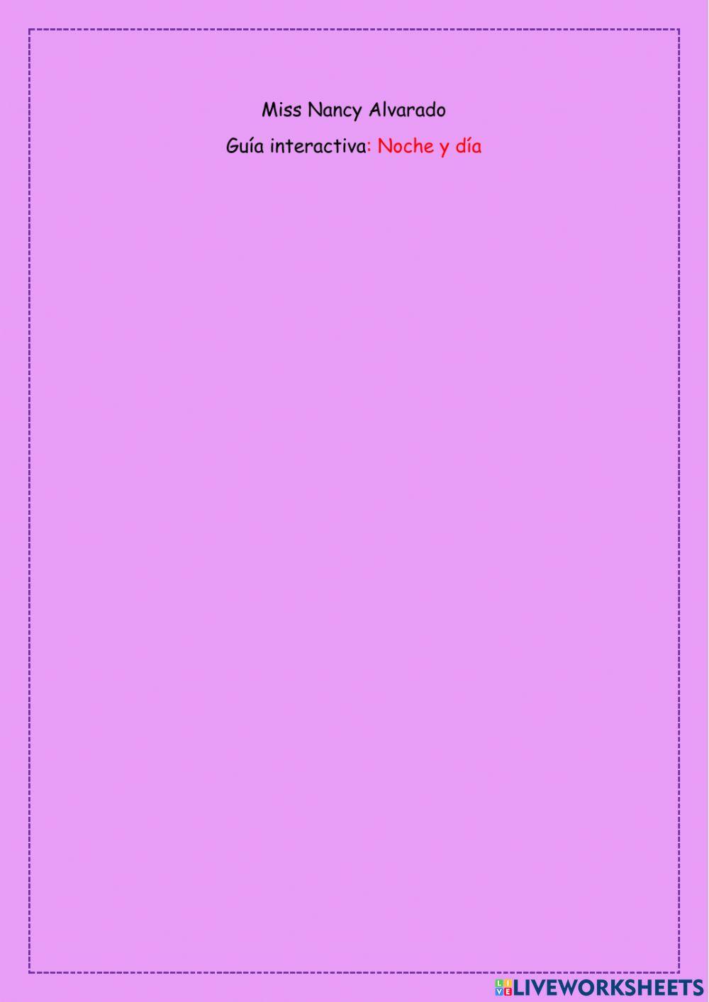 Guía interactiva: Noche y día