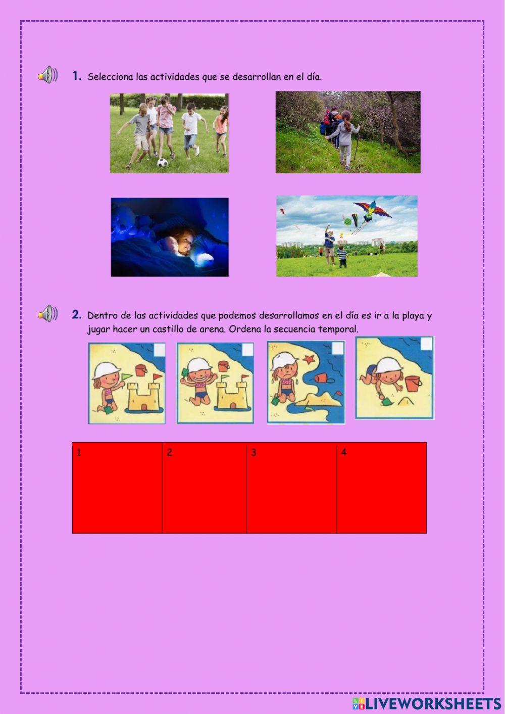 Guía interactiva: Noche y día