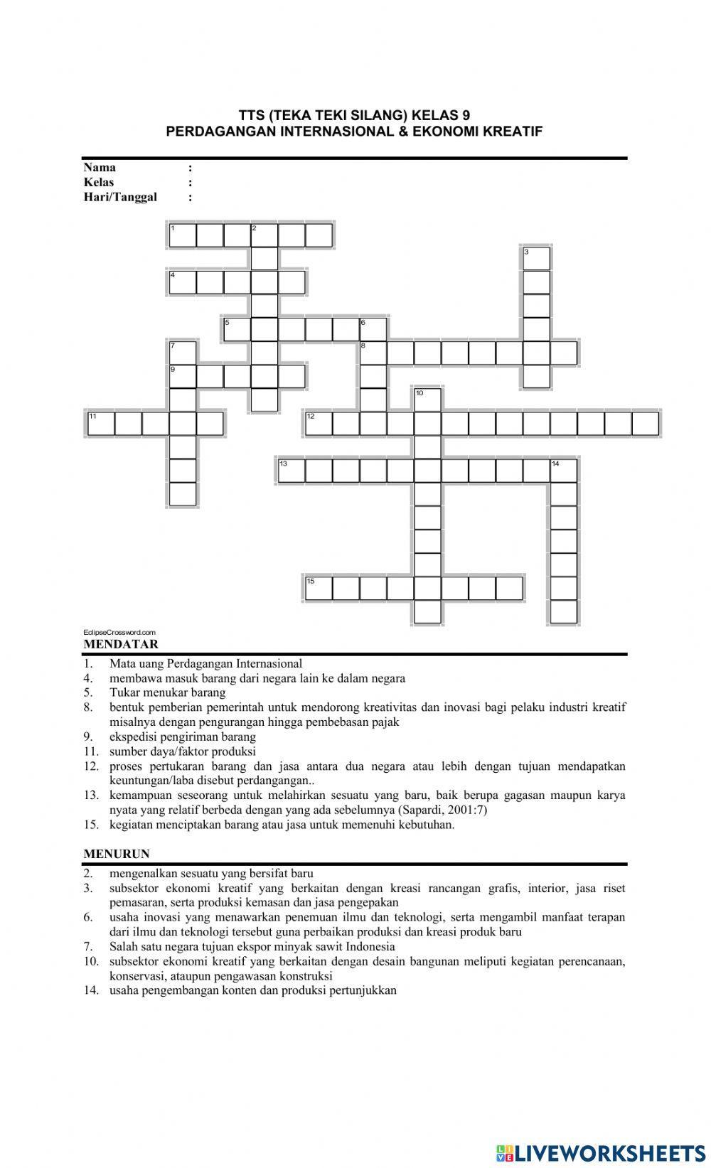 UH 1 TTS IPS kelas 9