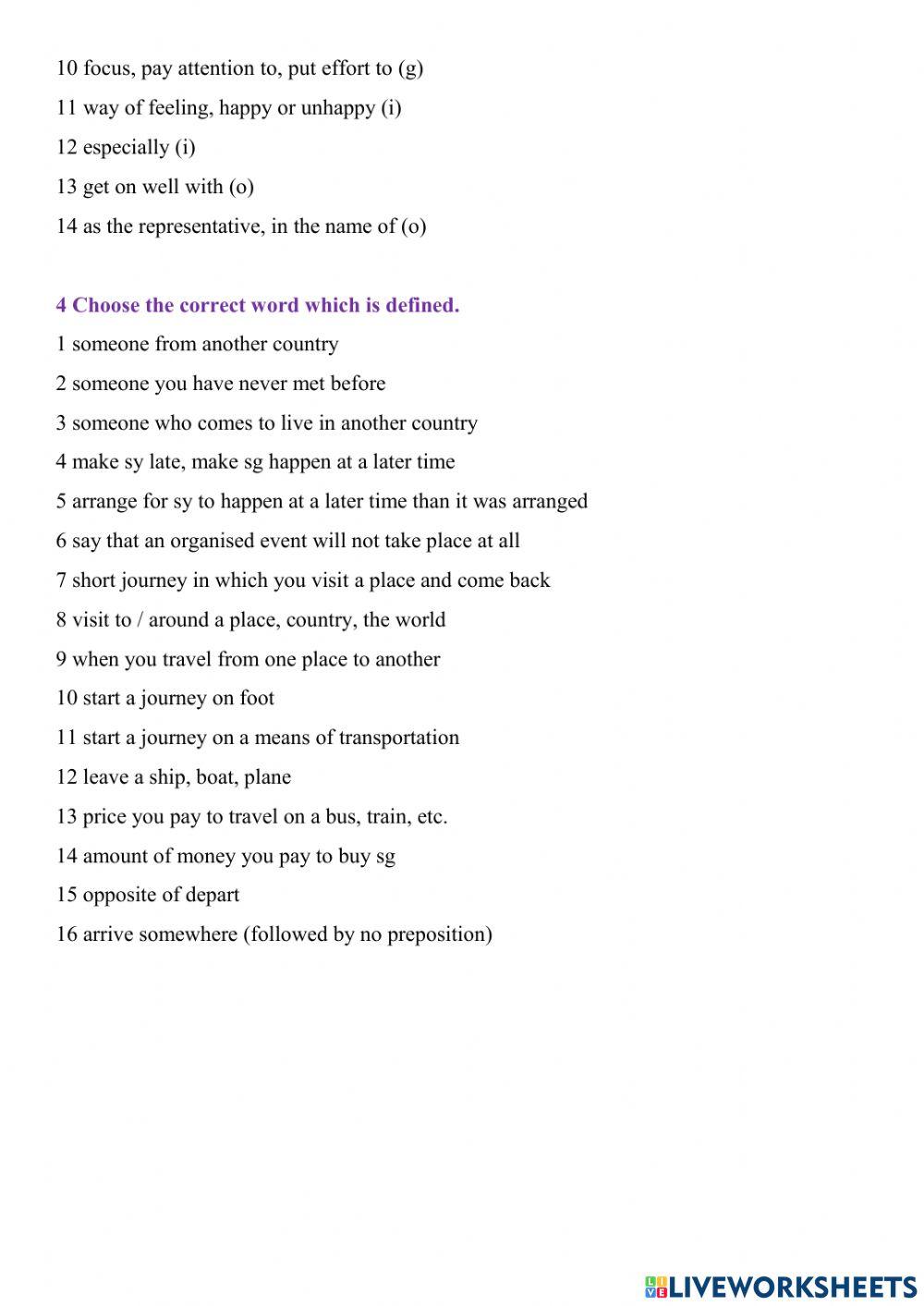 Pioneer 3a Vocab practice