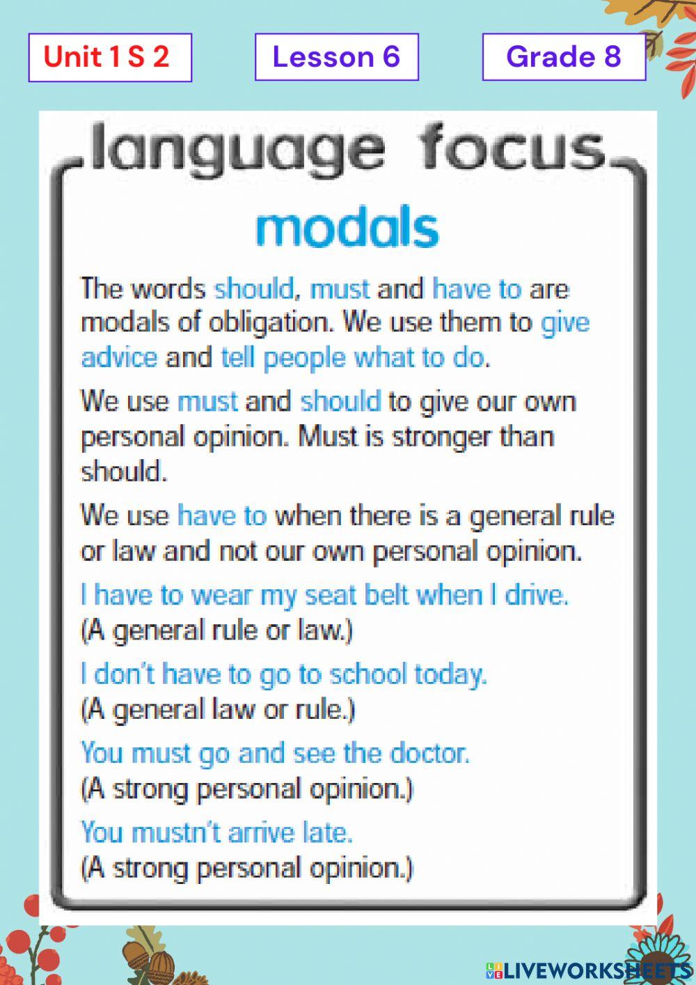 Unit 1 Lesson 6 G 8 S 2