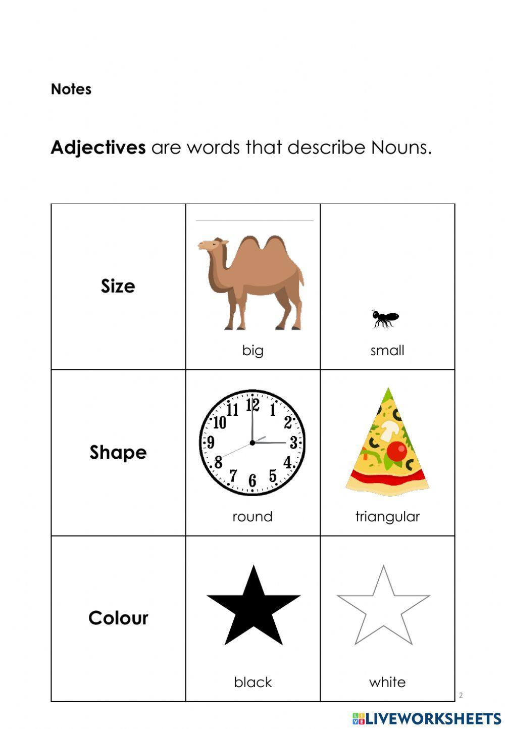 Descriptive Adjective