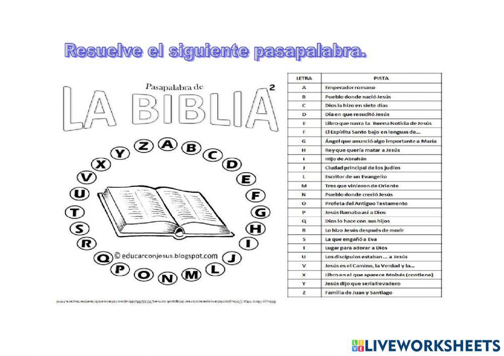 Pasapalabra Biblia