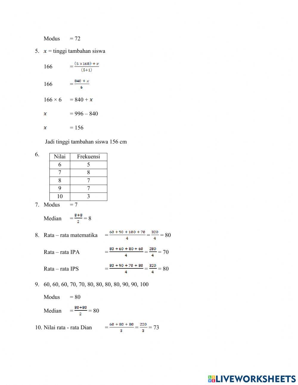 Ph mtk kls 6 statistika