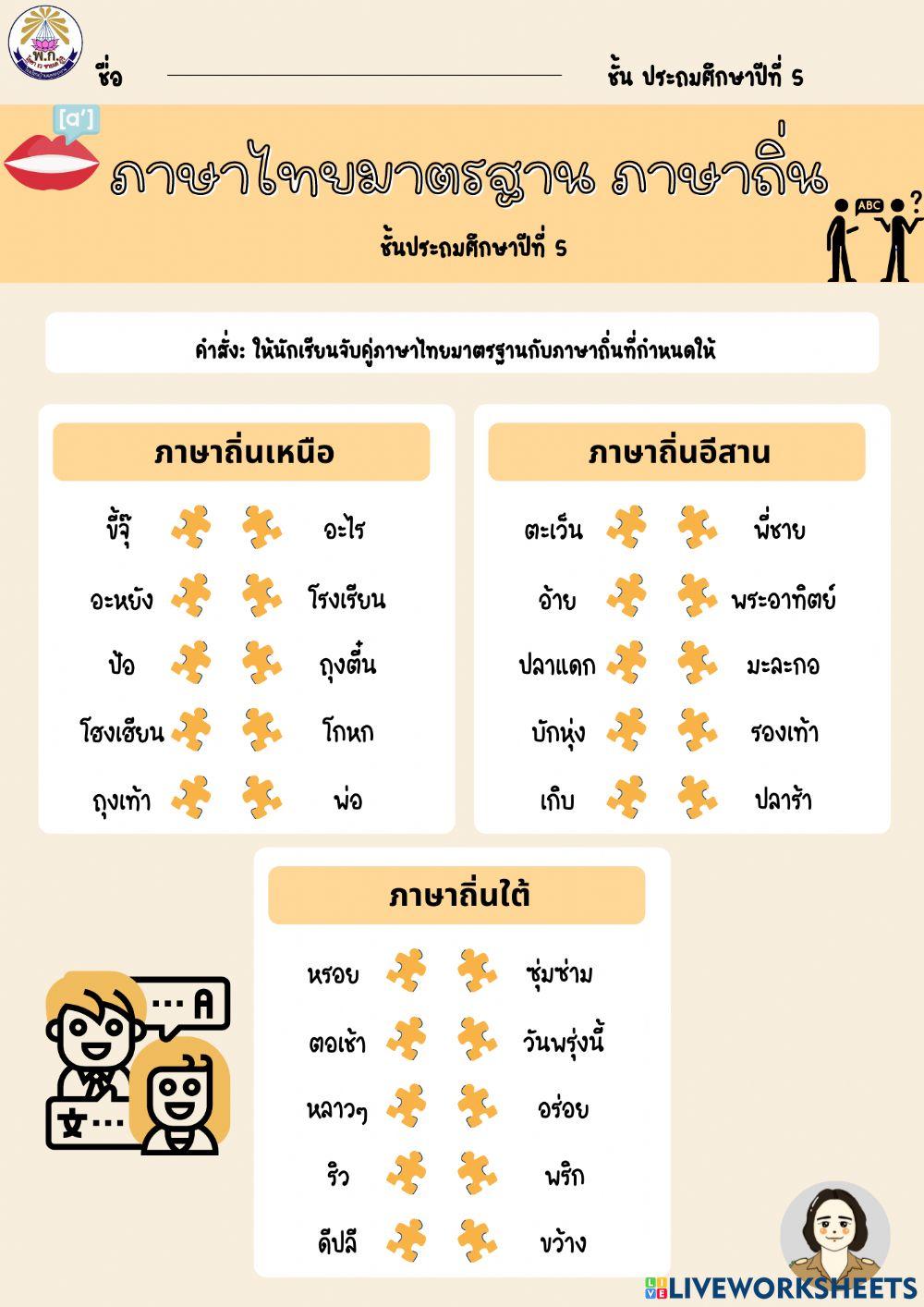 ภาษาถิ่น