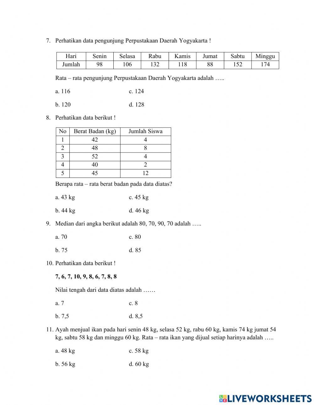 Ph mtk kls 6 statistik 1