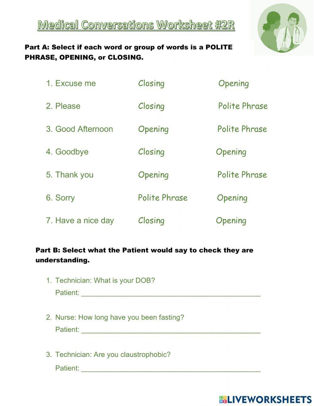 Medical Conversations 2R