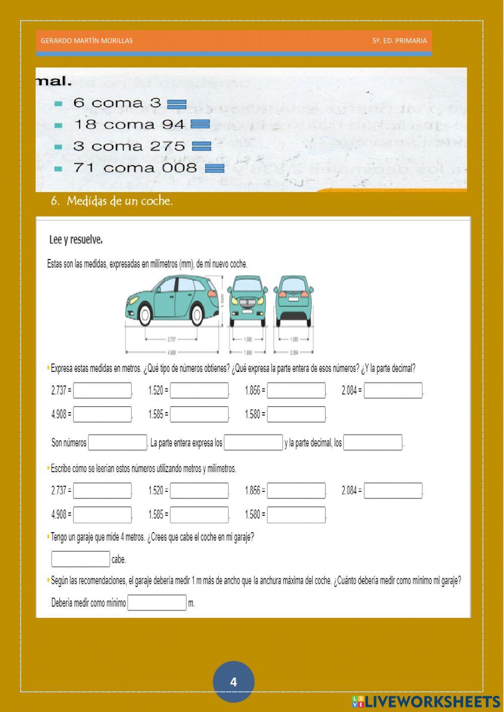 Numeración. Ficha 15.