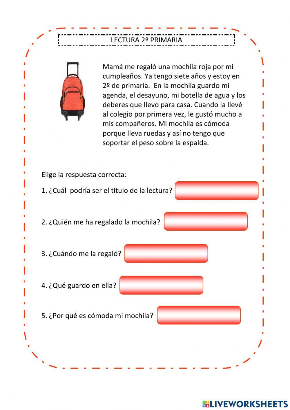 Mi mochila de cumpleños