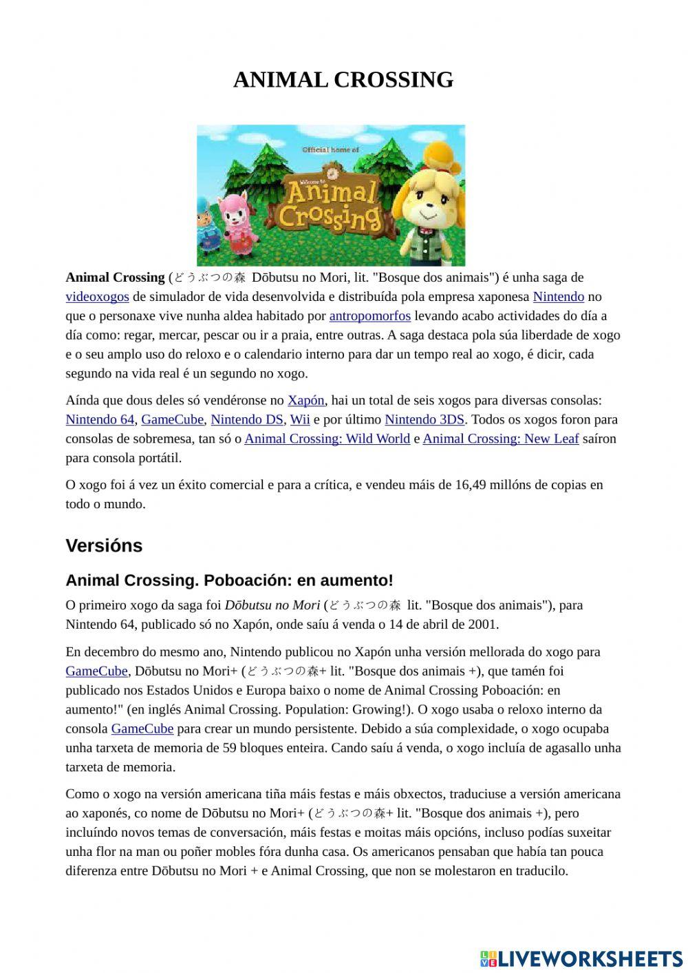 Animal Crossing Animal Crossing