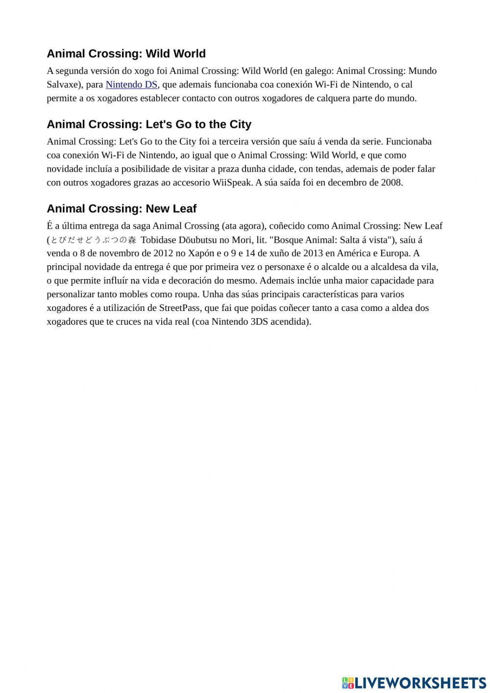 Animal Crossing Animal Crossing