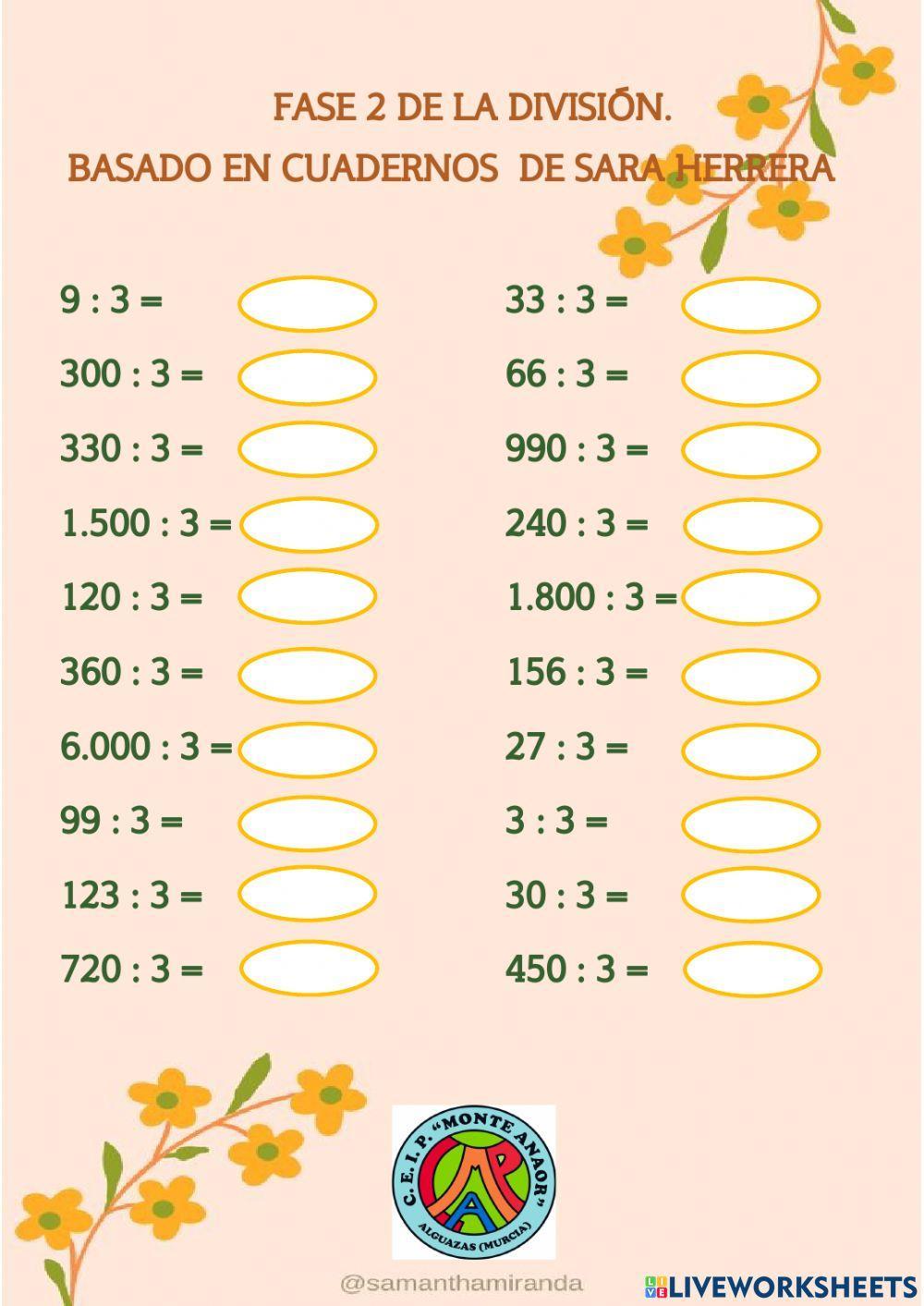 Fase 2 de la división