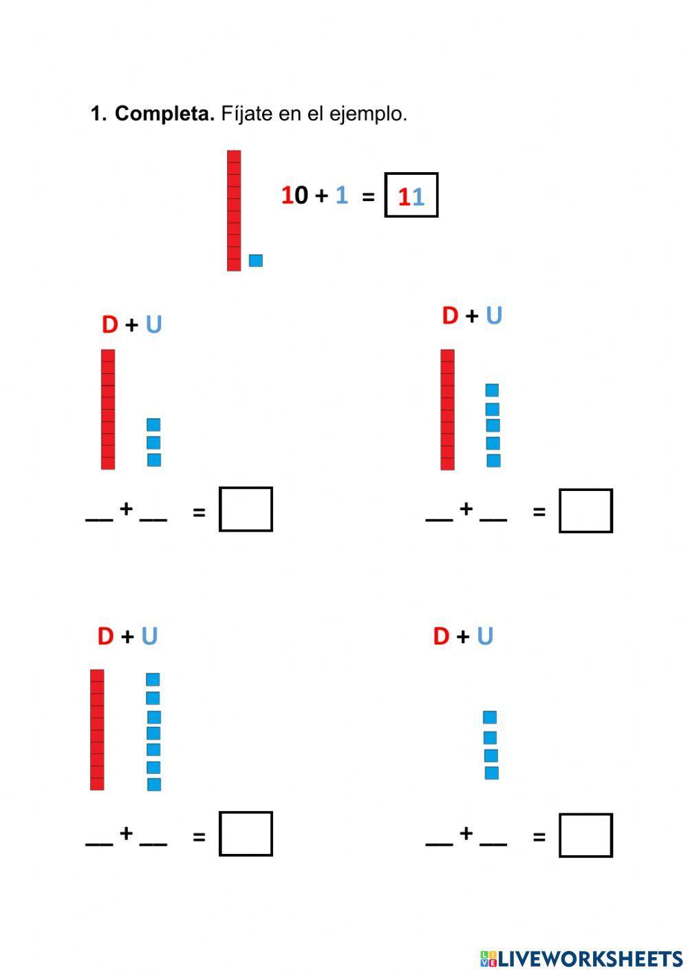 Composición-descomposición de números