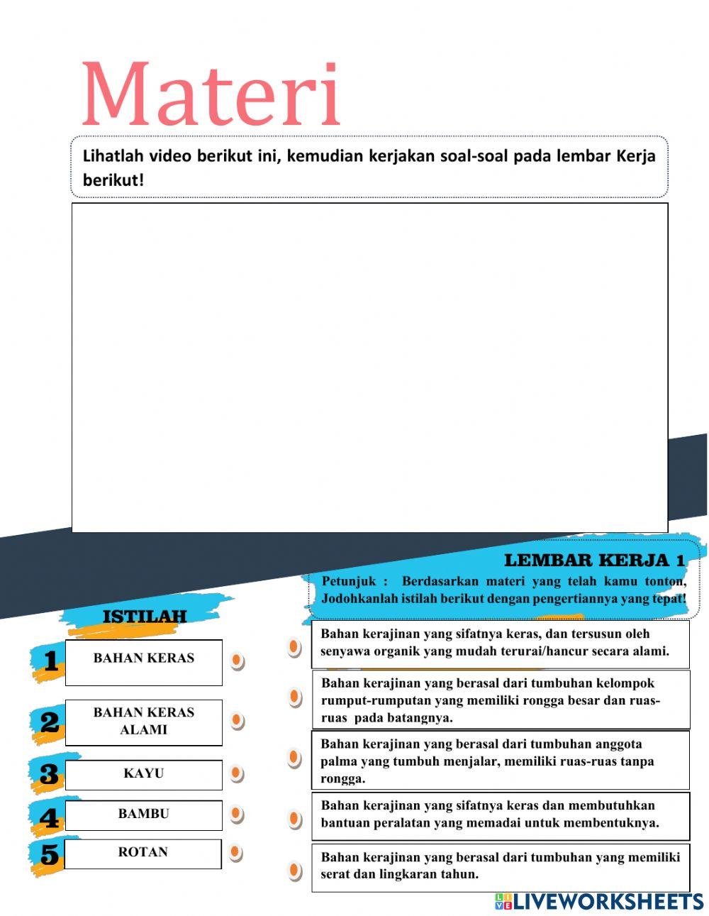 Lkpd jenis bahan kerajinan alam