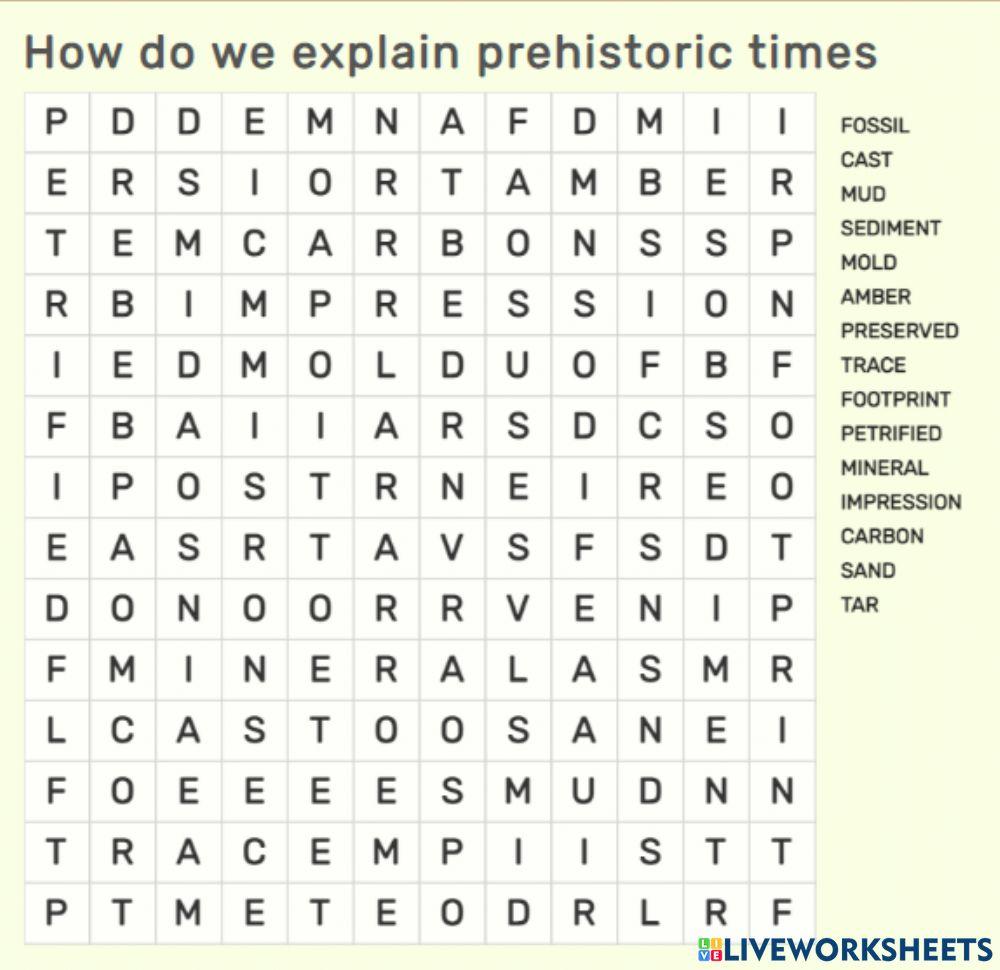 How do we explain prehistoric times