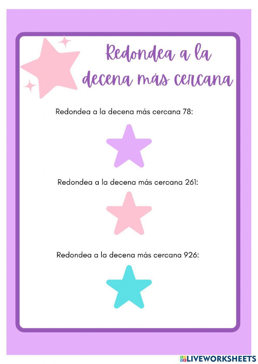 Redondear a la decena