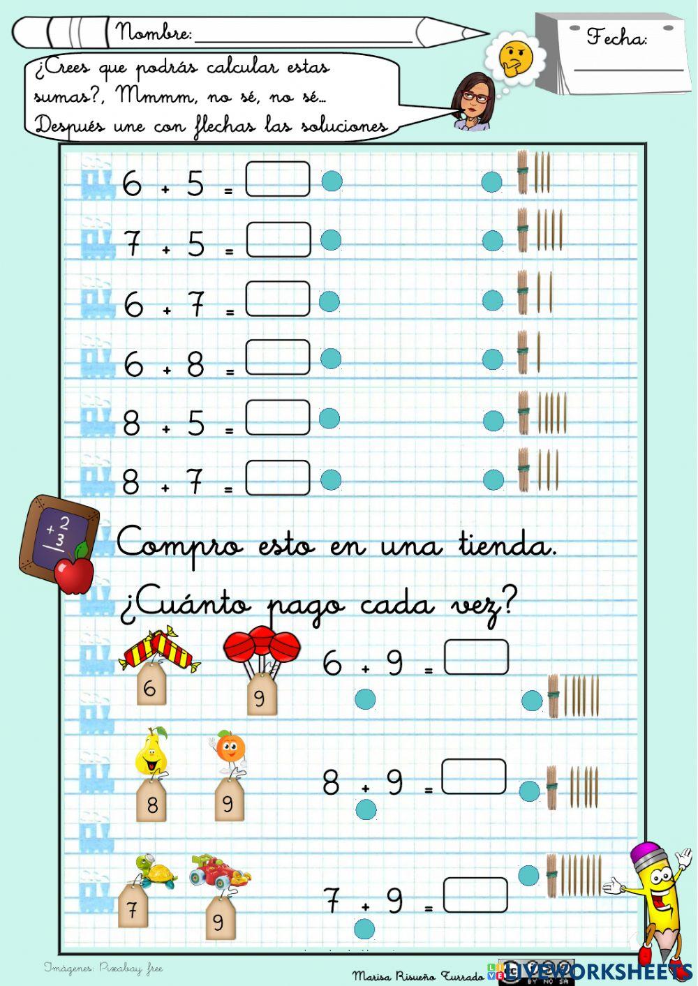 Calculo números de una cifra