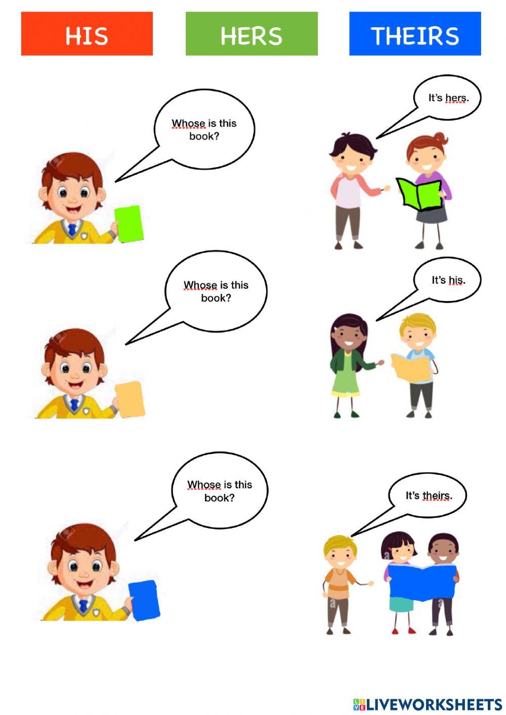 POSSESSIVE PRONOUNS