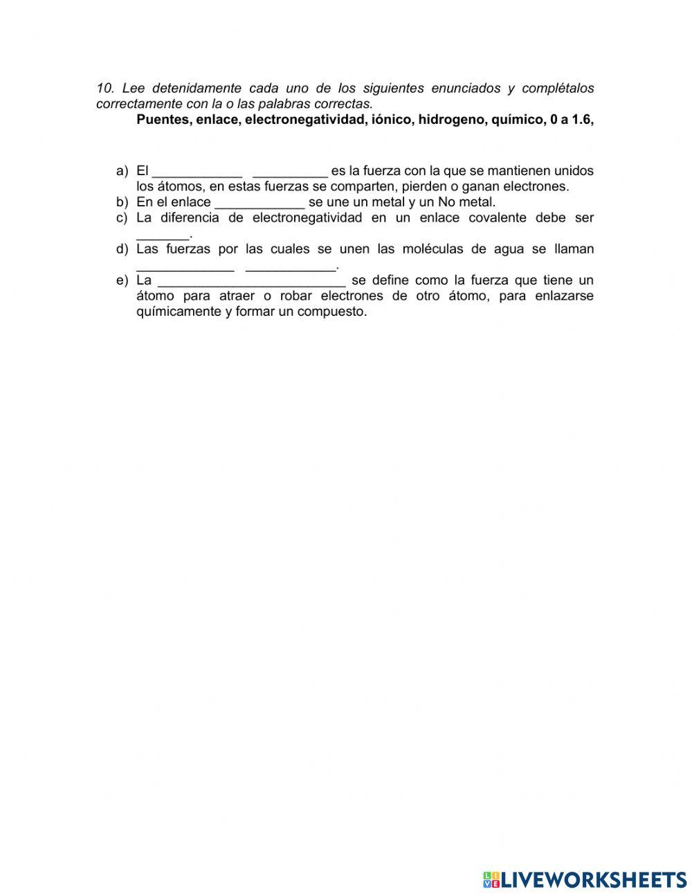Evaluacion diagnostica quimica 1