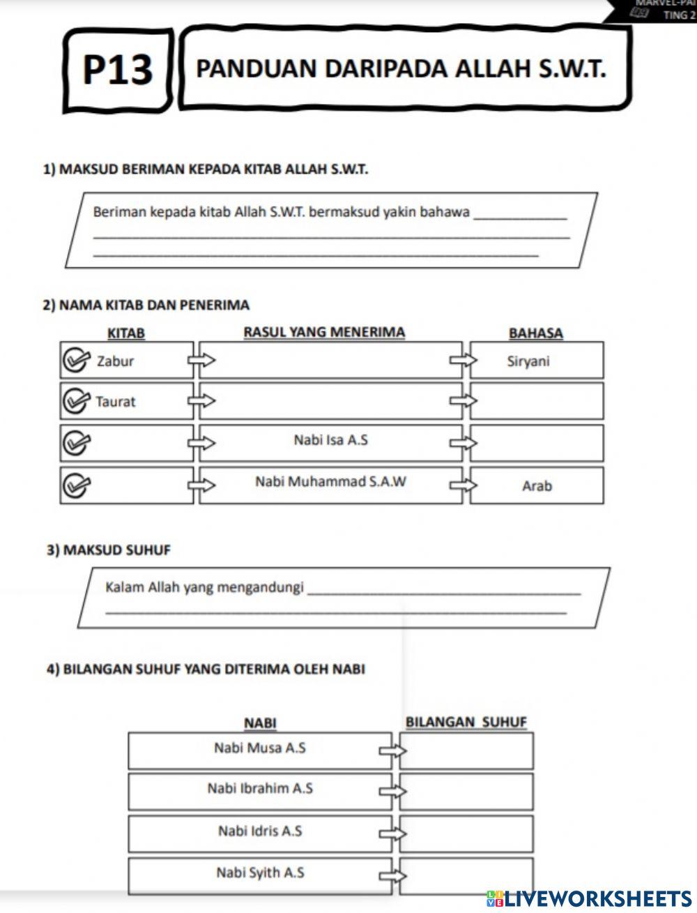 P13 t2 panduan daripada allah
