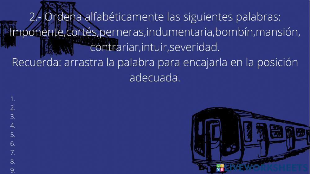 Prohibido leer capítulo 7 Vocabulario tarea 3