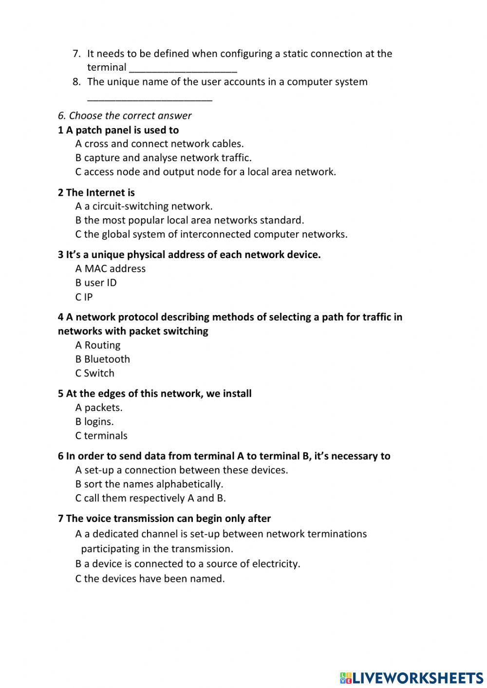 IT technician test 5