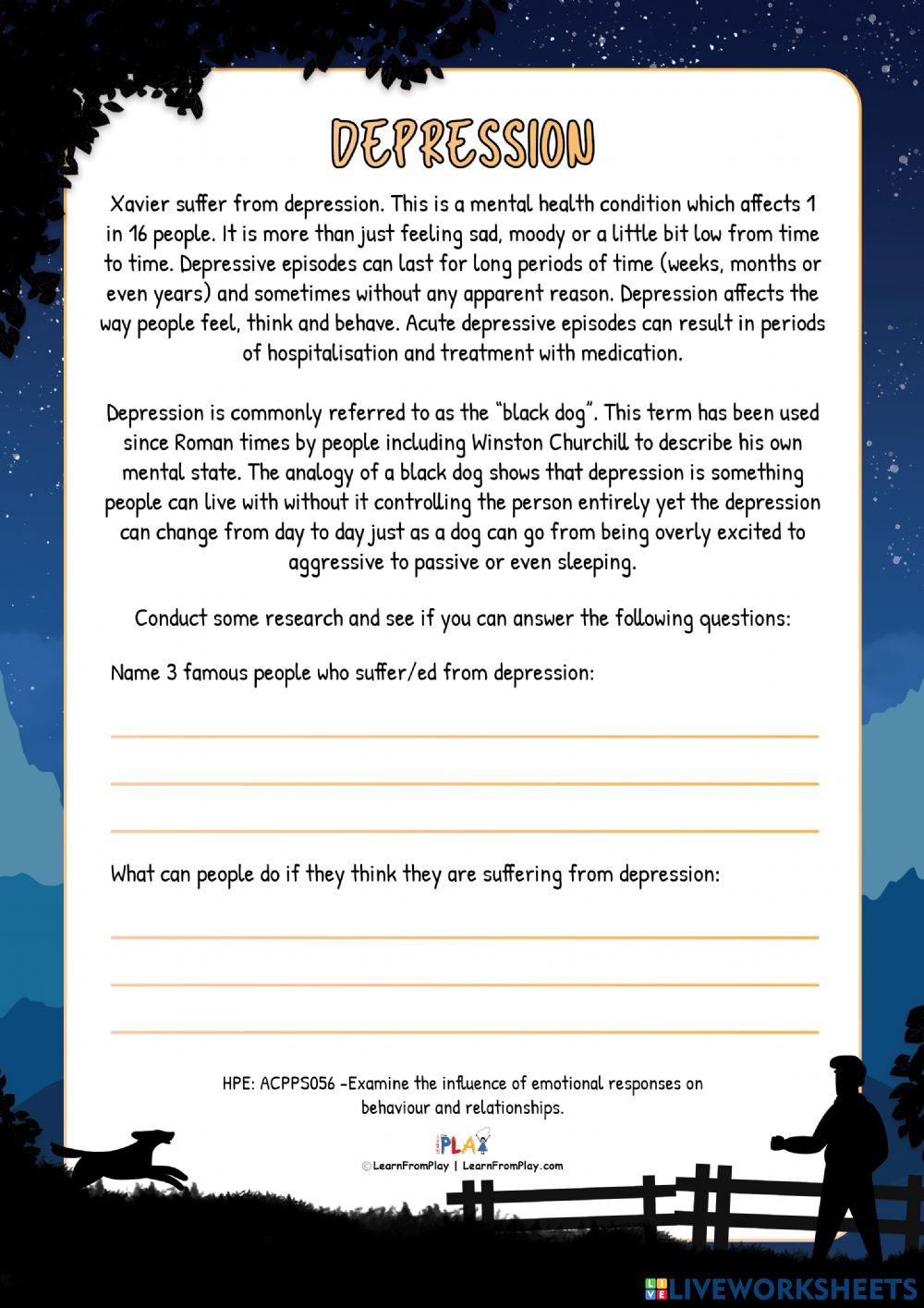 Xavier In The Meantime - Depression