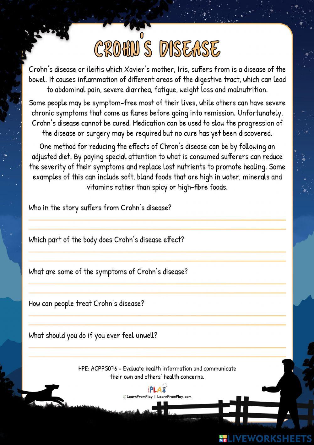 Xavier In The Meantime - Crohn's Disease