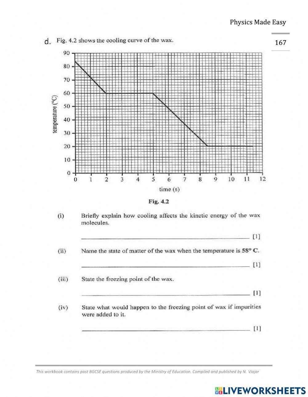 Interpreting a Heating and Cooling Curve