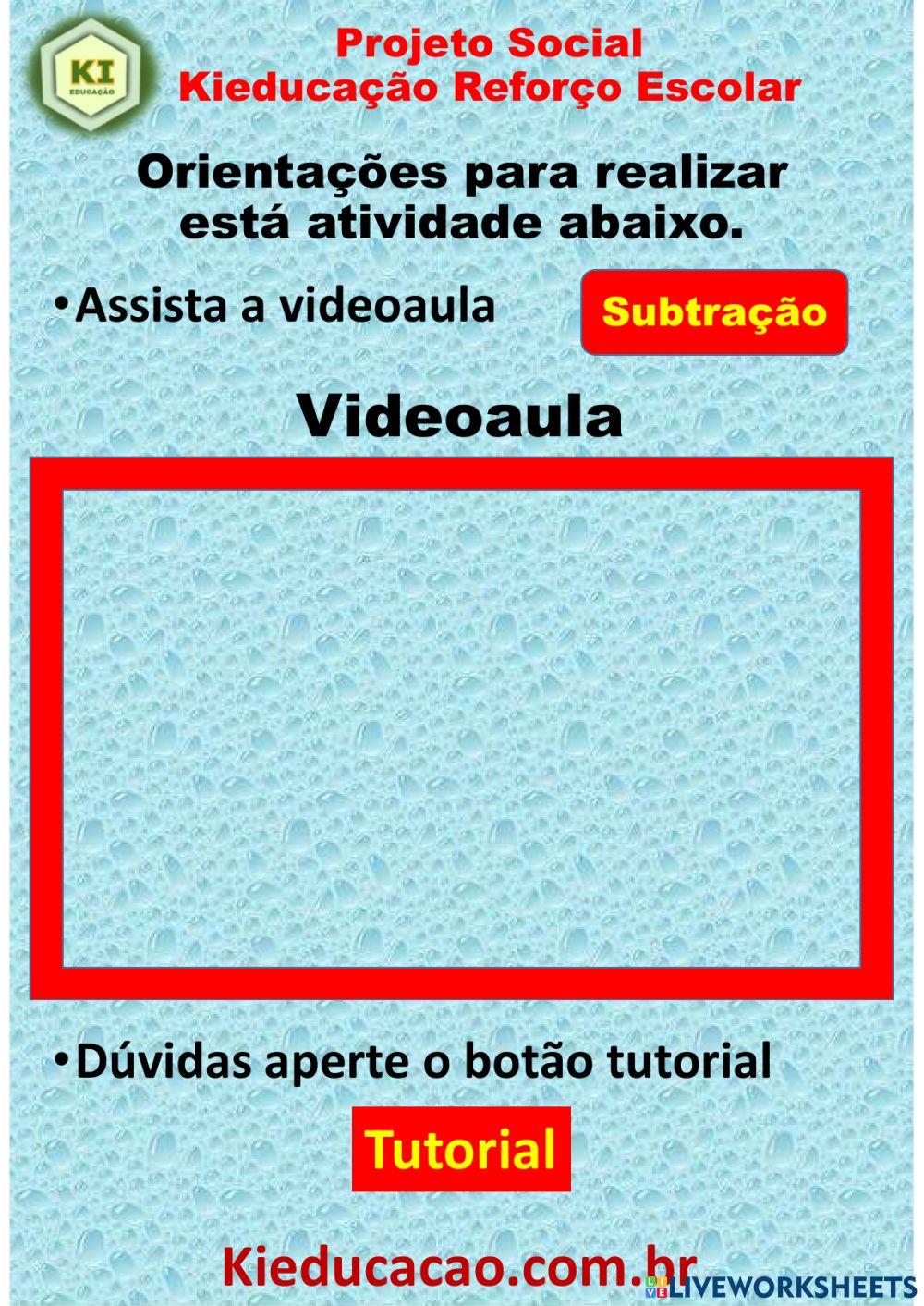 Subtração 3º Ano - 01
